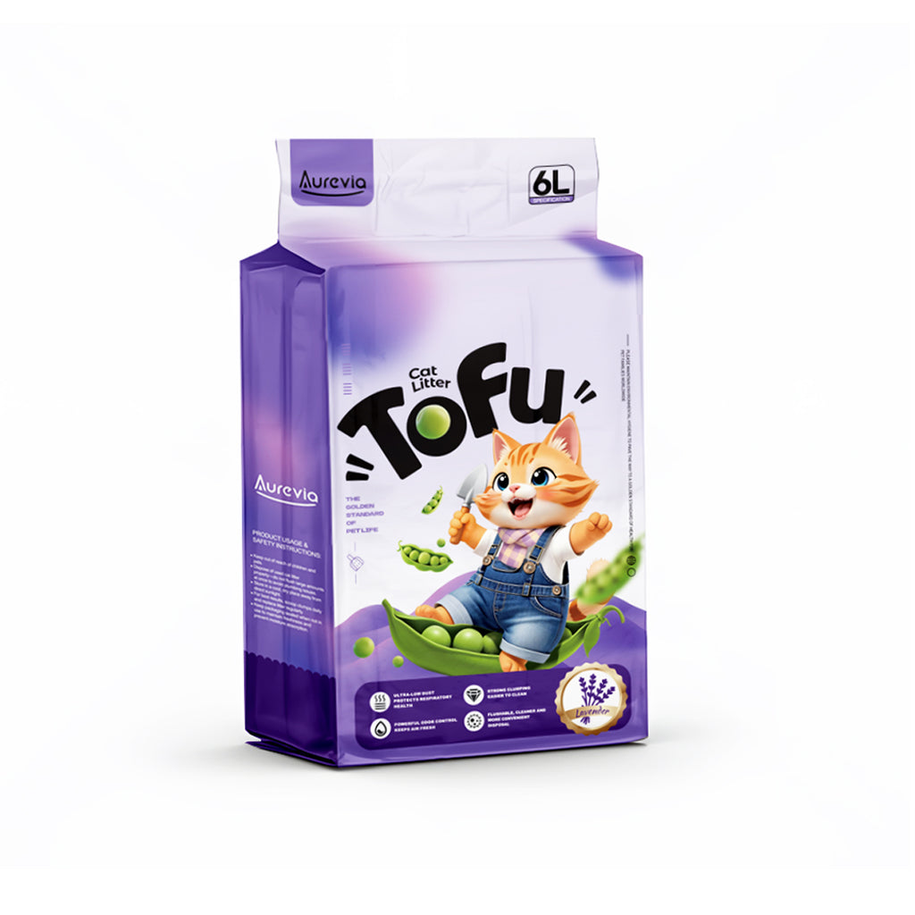 Lavender Tofu Cat Litter with Peas(6L/2.4kg)