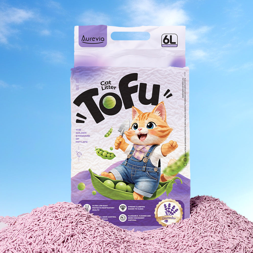 Lavender Tofu Cat Litter with Peas(6L/2.4kg)