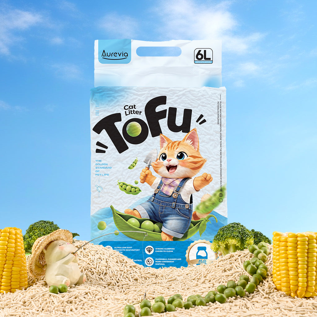 Milk Tofu Cat Litter with Peas(6L/2.4kg)