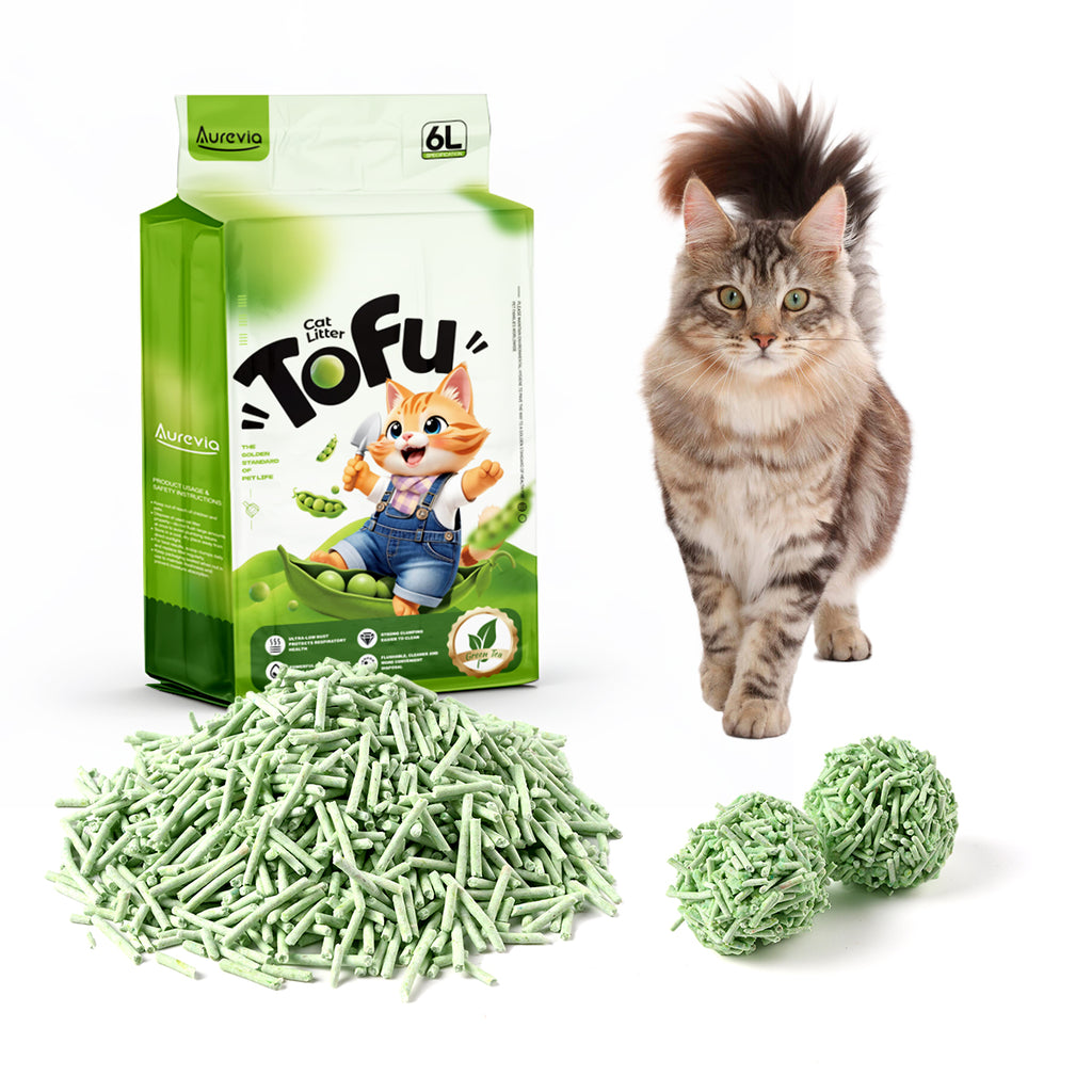 Green Tea Tofu Cat Litter with Peas(6L/2.4kg)