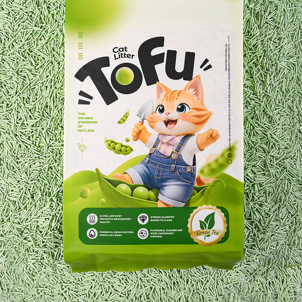 Green Tea Tofu Cat Litter with Peas(6L/2.4kg)