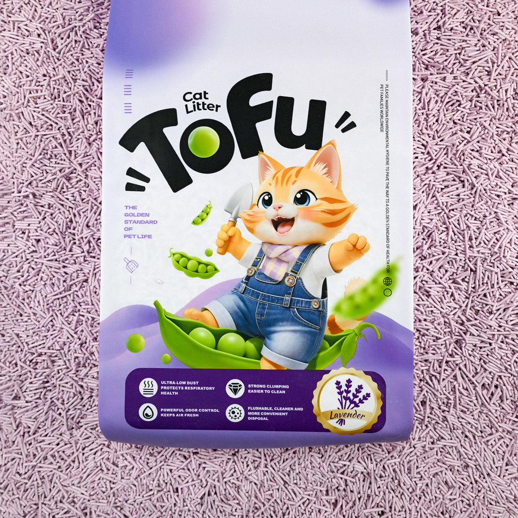 Lavender Tofu Cat Litter with Peas(6L/2.4kg)
