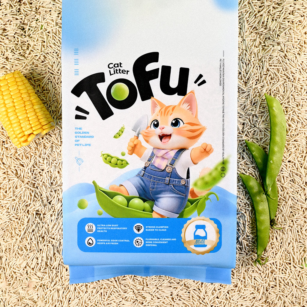 Milk Tofu Cat Litter with Peas(6L/2.4kg)